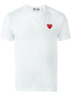 Comme Des Garçons Play 'red Play' T-shirt, Men's, Size: Xl, White, Cotton