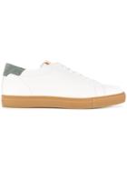 Closed Lace-up Sneakers - White