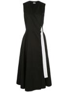 Rosetta Getty Belted Wrap Dress - Black