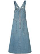 Sea Denim Dungaree Dress - Blue