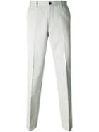 Ps Paul Smith Straight Leg Trousers, Men's, Size: 38, Grey, Cotton/linen/flax