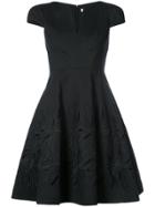 Halston Heritage Floral Detail Dress - Black