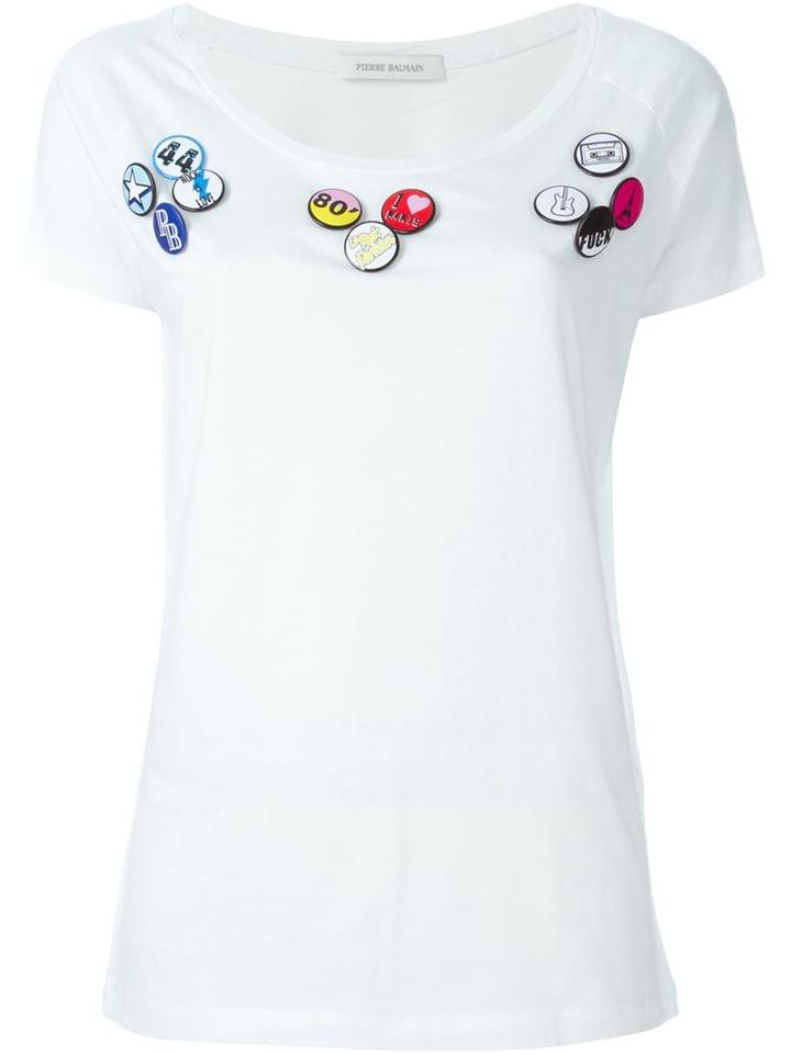 Pierre Balmain T-shirt With Pins
