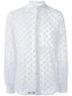 Gabriele Pasini - Lace Detail Shirt - Men - Polyester - 41, White, Polyester