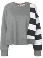 No21 Stripe Detail Sweatshirt - Grey
