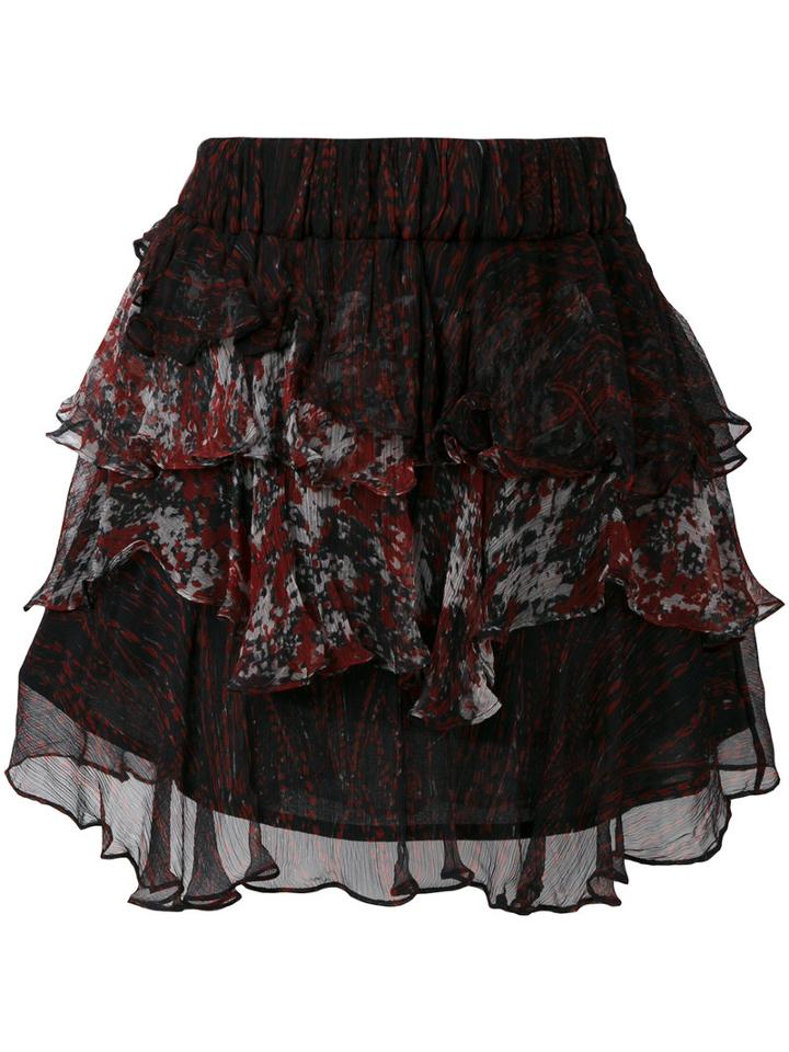Iro - Loey Skirt - Women - Cotton/viscose - 40, Black, Cotton/viscose