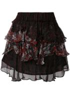 Iro - Loey Skirt - Women - Cotton/viscose - 40, Black, Cotton/viscose