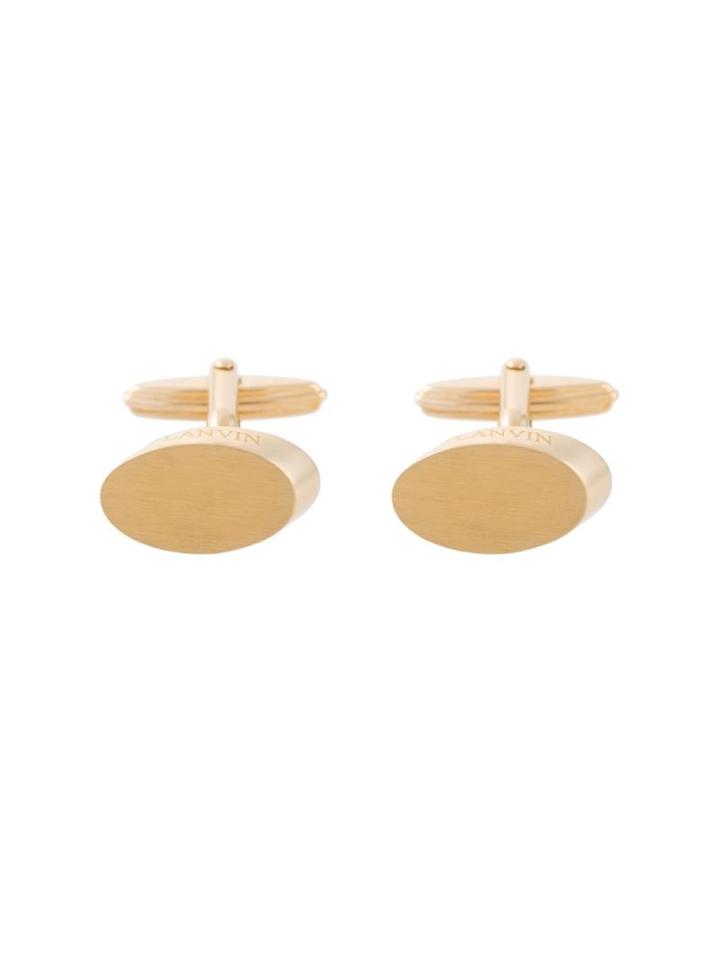 Lanvin Angular Oval Cufflinks