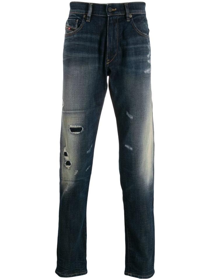 Diesel Distressed Effect Jeans - Blue