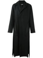 Moohong Long Trench Coat, Men's, Size: 50, Black, Cashmere/wool