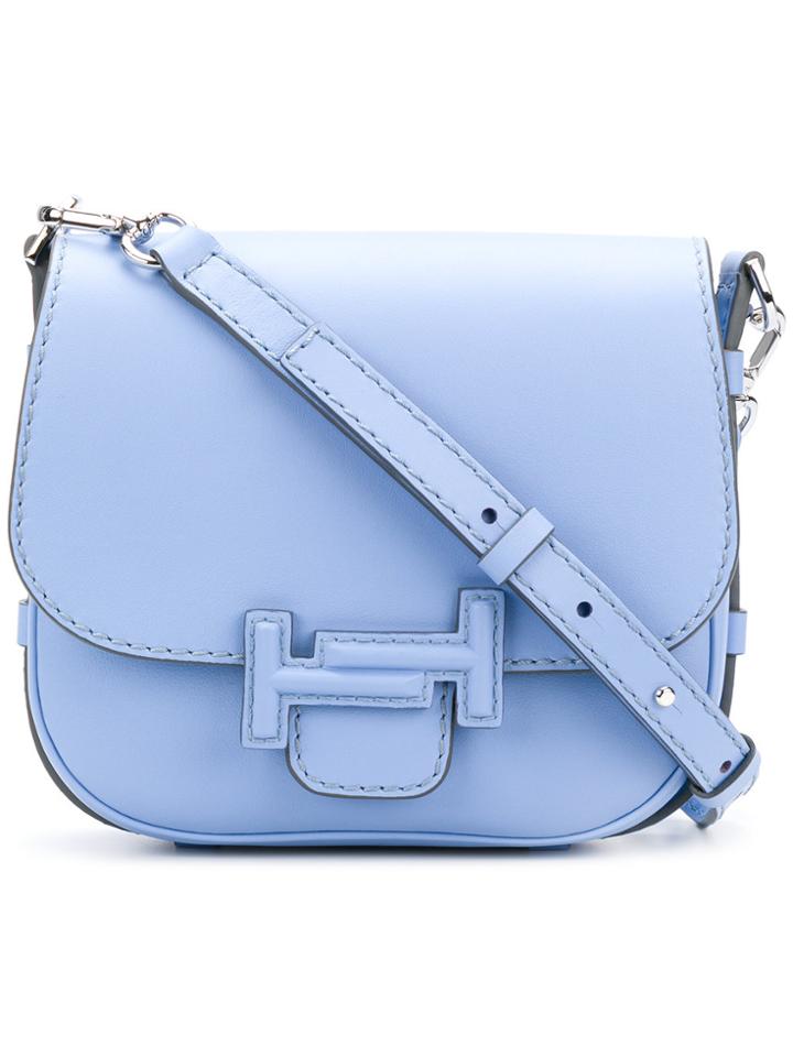 Tod's Double T Saddle Bag - Blue