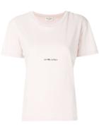 Saint Laurent Logo T-shirt - Nude & Neutrals