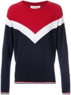 Thom Browne - Contrast Ribbed Detail Sweatshirt - Men - Cashmere - 5, Blue, Cashmere