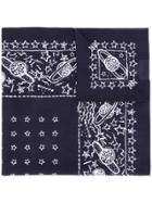 Valentino Cosmic Print Scarf - Blue