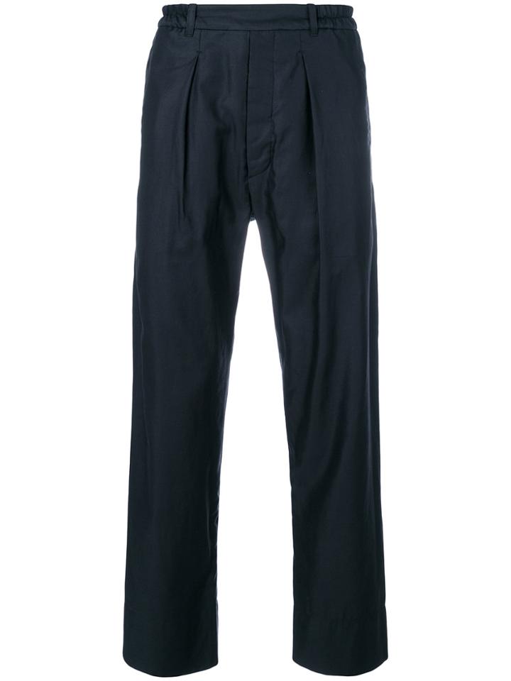 Lemaire Elasticated Waist Chinos - Blue