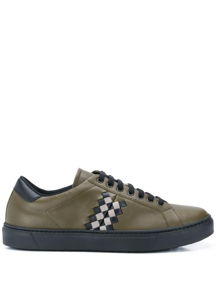 Bottega Veneta Checker Low-top Sneakers - Green