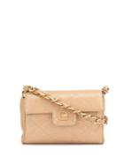 Chanel Pre-owned Mini Diamond Quilted Tote - Neutrals