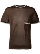 Dsquared2 Short Sleeve Knit, Men's, Size: Large, Brown, Viscose