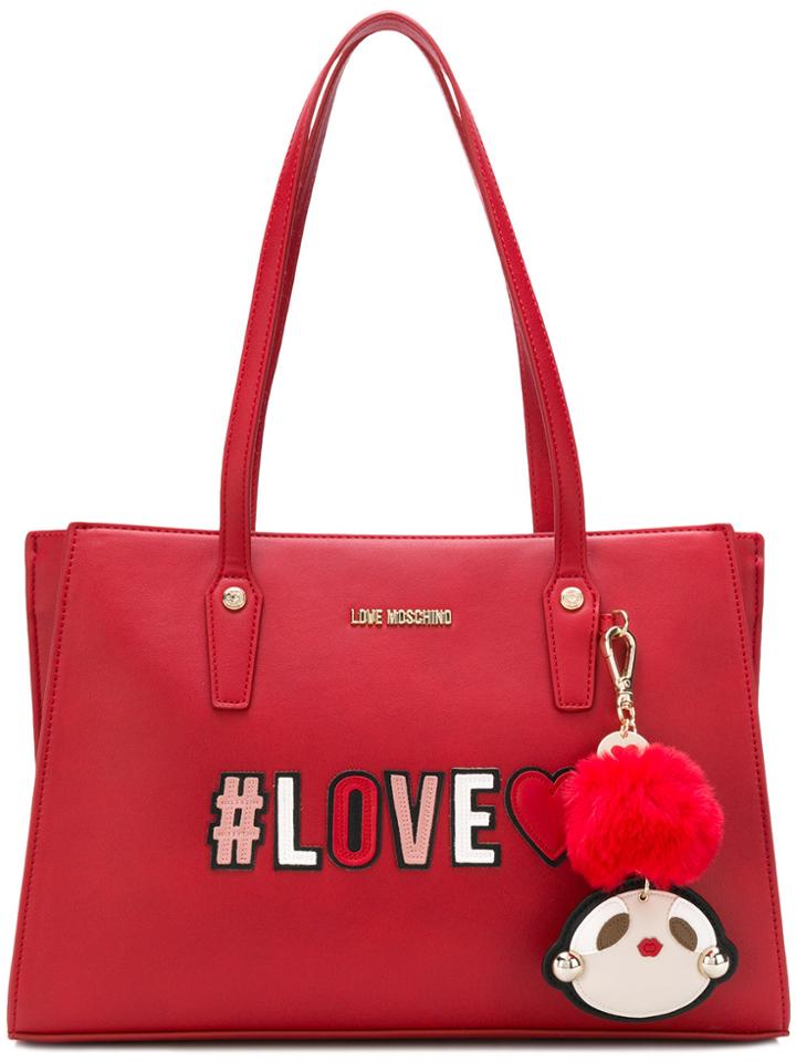 Love Moschino Love Logo Tote Bag - Red