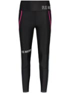 P.e Nation Saber Contrast-panelled Leggings - Black