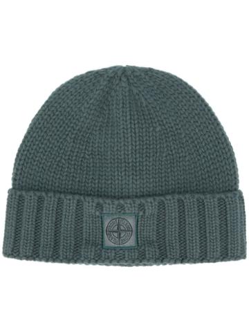 Stone Island Wool Knit Beanie - Green