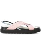 Off-white Industrial Strap Sandals - Pink