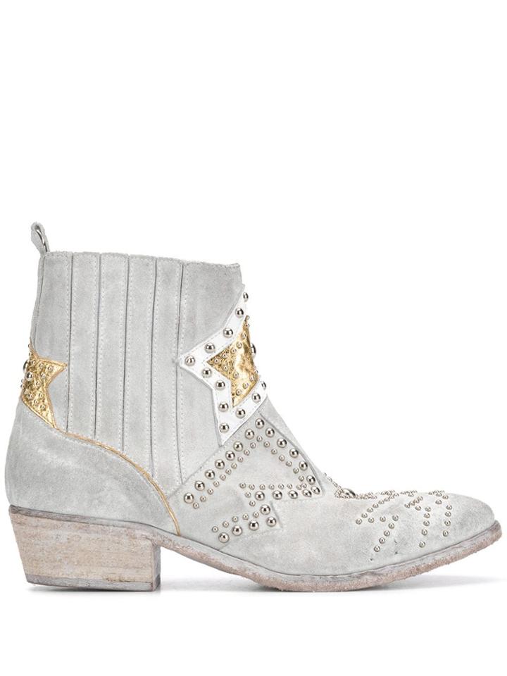 Strategia Ankle Length Boots - Grey
