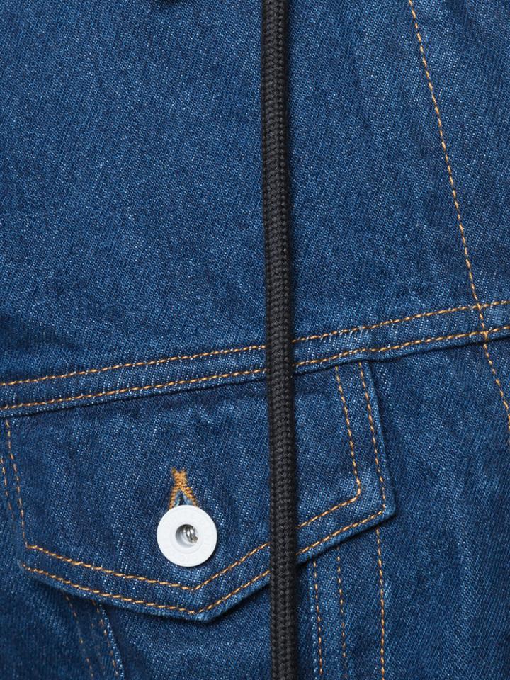 Off-white Layered Denim Jacket - Blue