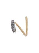 Maria Black Lila Blanc Diamond Earring (left) - Yellow