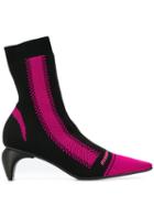 Misbhv Curved-heel Sock Boots - Black
