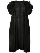 Comme Des Garçons Tricot Ruffle Detail Dress - Black