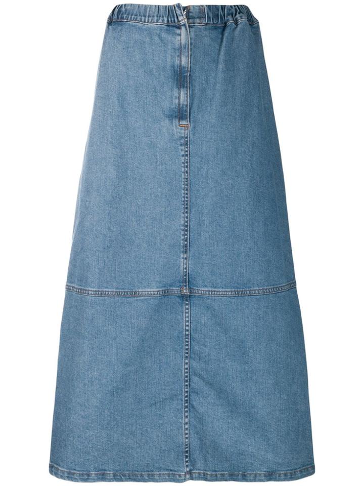 Zucca A-line Denim Skirt - Blue