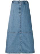 Zucca A-line Denim Skirt - Blue
