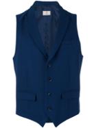 Hackett - Classic Waistcoat - Men - Cotton/rayon - 48, Blue, Cotton/rayon