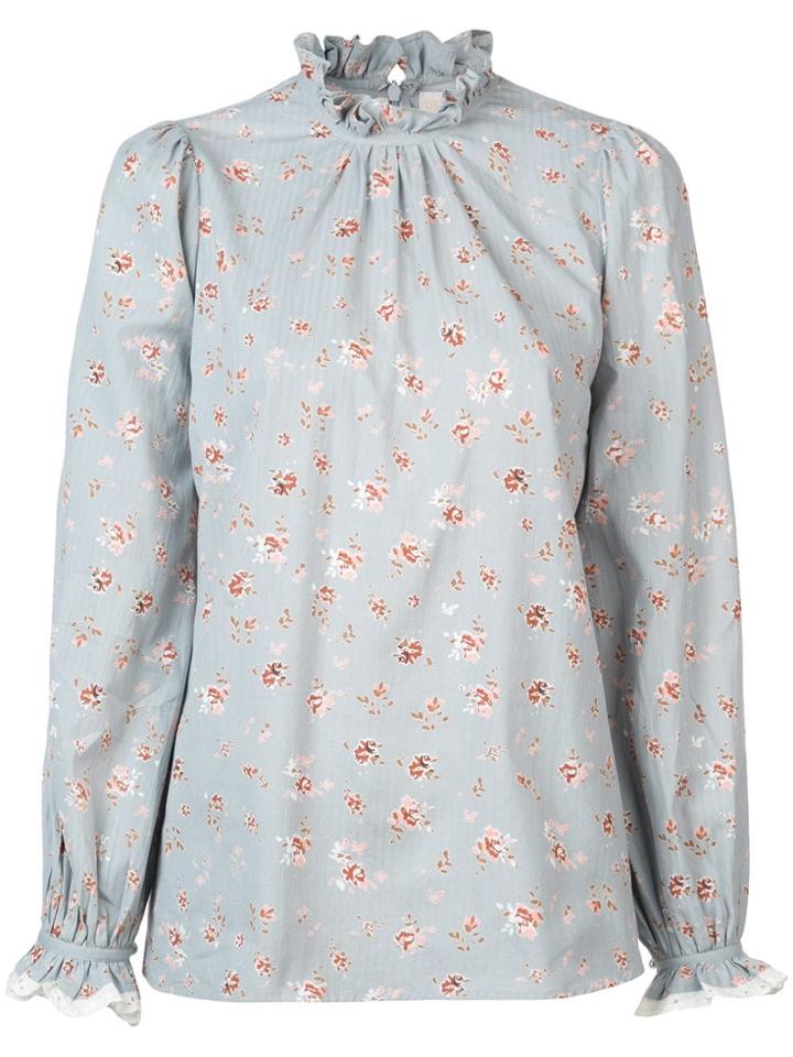 By Timo Japenese Boho Blouse - Blue