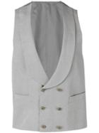 Canali - Formal Waistcoat - Men - Silk/linen/flax/cupro - 52, Grey, Silk/linen/flax/cupro