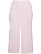 Proenza Schouler Knitted Midi Pencil Skirt - Pink & Purple