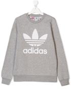 Adidas Kids Printed Sweatshirt - Grey