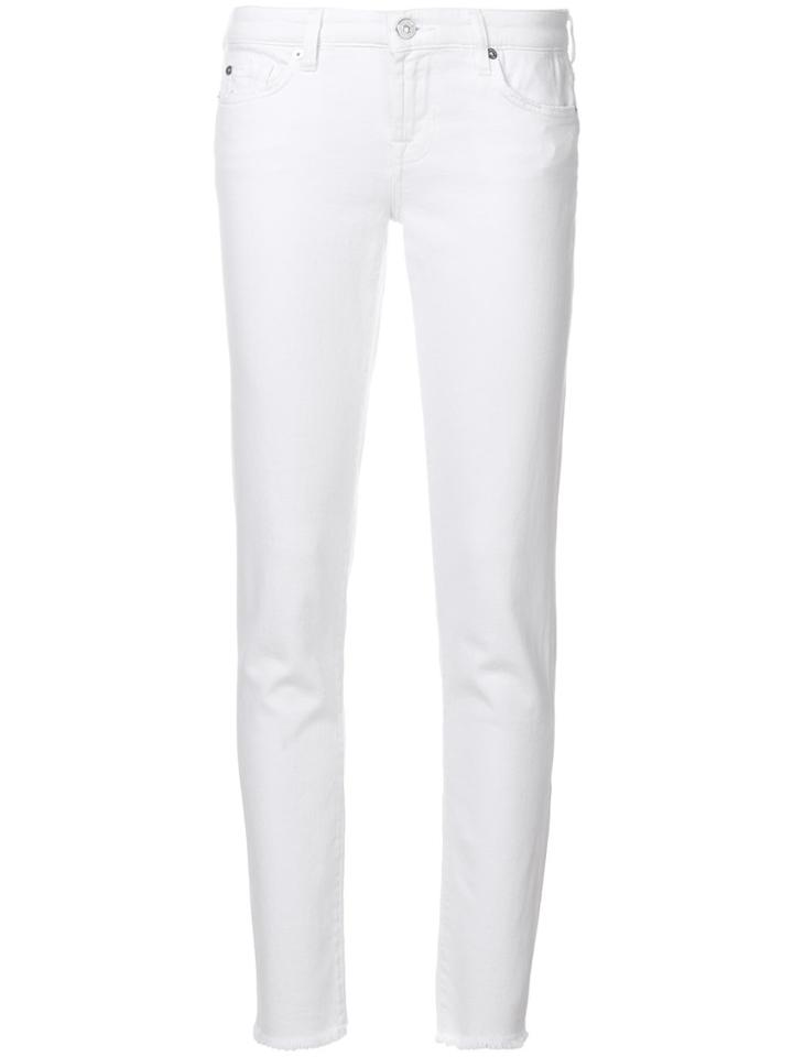 7 For All Mankind Classic Skinny Jeans - White
