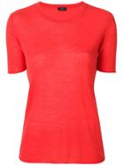 Joseph Shortsleeved Knit Top - Red