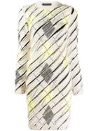 Y/project Patterned Knit Dress - Neutrals
