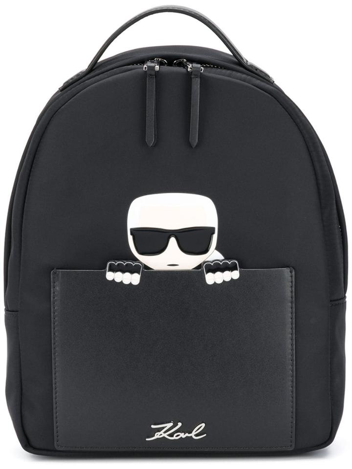 Karl Lagerfeld K/ikonik Small Backpack - Black