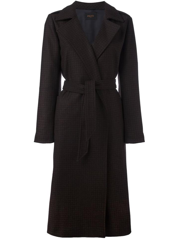 Paltò 'francesca' Coat, Women's, Size: 42, Black, Cotton/nylon/polyester/wool