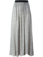 By Malene Birger Lanian Pleated Skirt, Women's, Size: Xs, Grey, Linen/flax