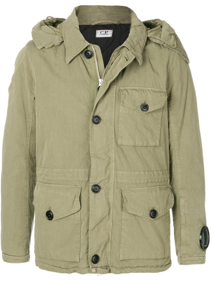 Cp Company Short Hooded Jacket - Green