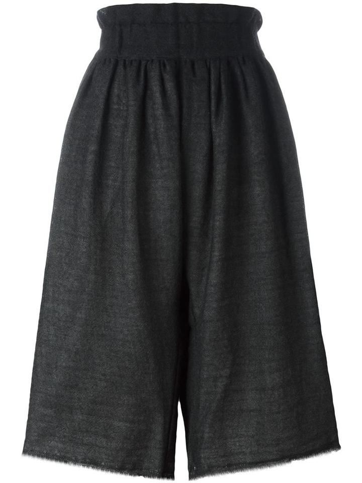 Aodress Cropped Trousers, Women's, Grey, Cotton/wool