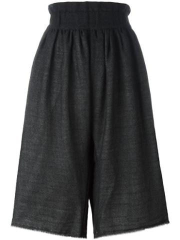 Aodress Cropped Trousers, Women's, Grey, Cotton/wool