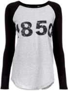 Andrea Bogosian Printed Raglan T-shirt - Grey