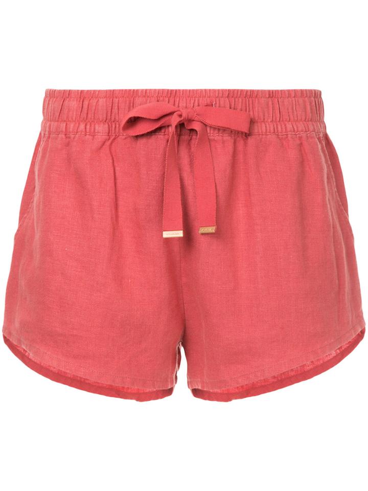 Venroy Drawstring Lounge Shorts - Red