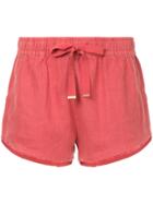 Venroy Drawstring Lounge Shorts - Red